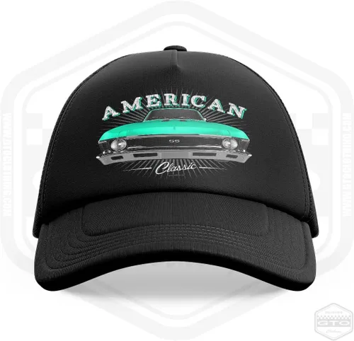 Vista 4 de GTO Clothing 1969 Nova American Muscle Car Trucker Cap