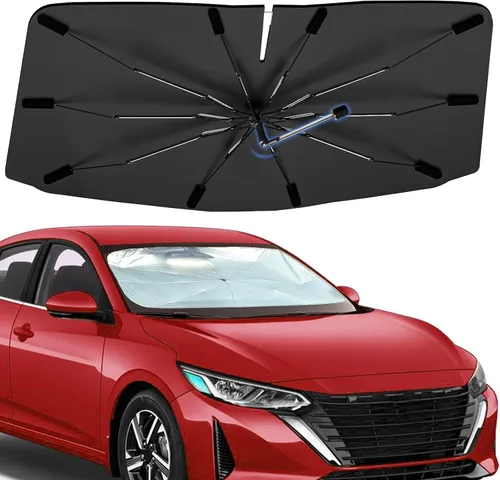 Vista 74 de Sombrilla Parasol para Parabrisas para Mazda 3 2014-2026, Parasol Plegable para Coche para Ventana Delantera, Visera Protectora Solar Altamente
