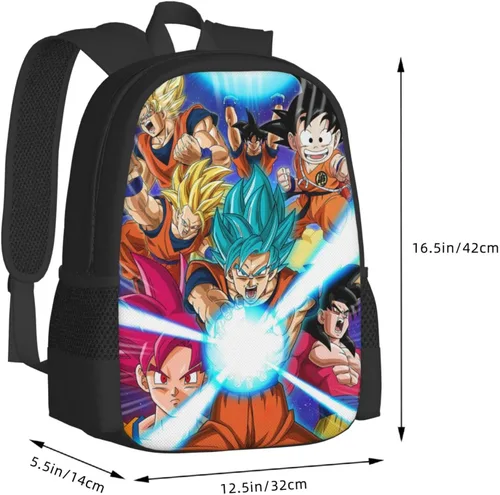 Vista 3 de PINTUCLOO Mochila de anime japonés, mochila casual, mochila casual impresa en 3D, mochila simple de gran capacidad, Color 2, Mochilas de viaje