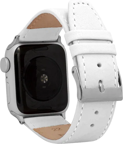 Vista 16 de Bandini Correas de cuero para mujer para Apple Watch de 1.496 pulgadas, 1.575 pulgadas, 1.614 pulgadas para mujer, correa delgada de cuero iWatch