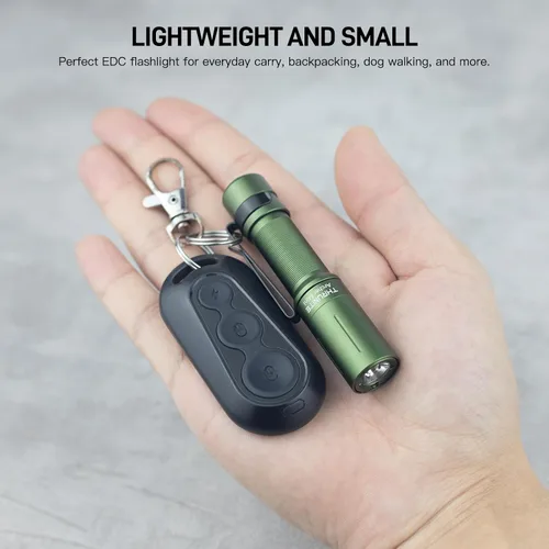 Vista 7 de ThruNite Archer Mini linterna EDC, linternas de bolsillo recargables USB-C de 405 lúmenes, IPX8 impermeable mini bolígrafo con clip para transporte