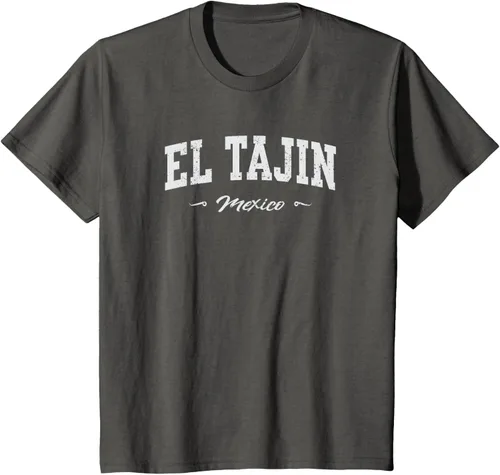 Vista 46 de Camiseta de recuerdo deportivo El Tajin Mexico, Negro