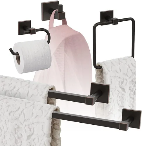 Vista 22 de Amerock Níquel cepillado Appoint 5 piezas Juego de accesorios de baño