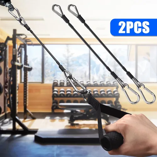Vista 5 de TOBWOLF 2 Pack Gym Extension Cable, Compatible with Bowflex Home Gym Heavy-Duty Steel Wire & Smooth Coating, Ideal Fitness Accessories for Lat