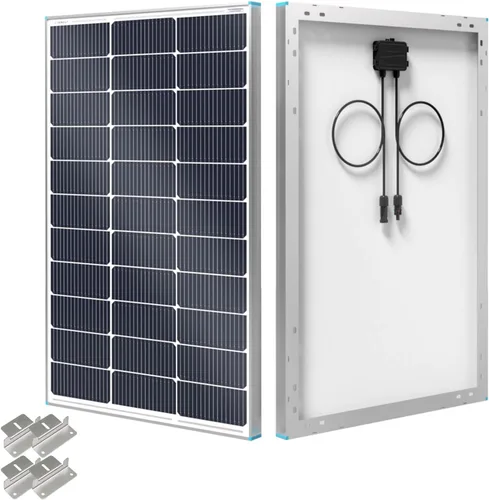 Vista 11 de Renogy Panel Solar de 50 W 12 V, Cargador de Módulo PV Monocristalino de Alta Eficiencia de 50 W para Techo de Casa Rodante, Marina, Granja, Batería