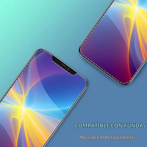 Vista 6 de Paquete de 2 protectores de pantalla de privacidad para iPhone 12 Pro Max, protector de pantalla de vidrio templado antiespía, sensible al tacto