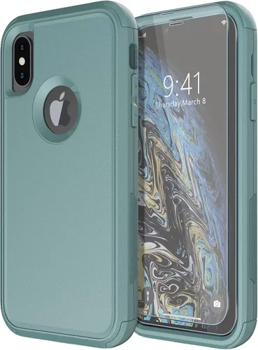 Vista 11 de Diverbox Funda para iPhone 13 [compatible con MagSafe] [con protector de pantalla] [a prueba de golpes] [a prueba de caídas] Funda de protección