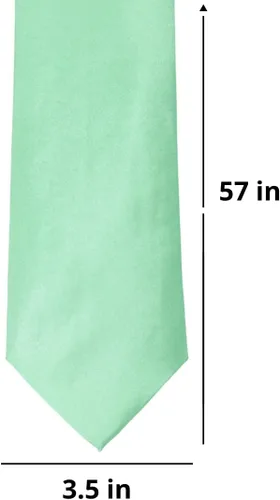 Vista 483 de tiemart Corbata de color sólido para hombre Longitud estándar