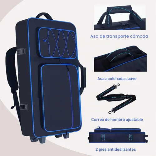 Vista 5 de Funda para controlador DJ con ruedas para DDJ FLX10/GRV6/REV7/REV5/1000/SC LIVE 4
