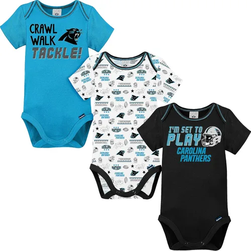Vista 9 de Gerber - Mameluco unisex de manga corta para bebé, equipo de la NFL, paquete de 3