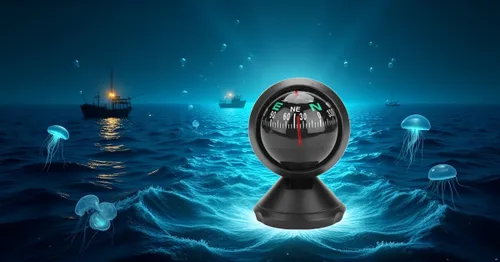 Vista 8 de Alomejor Montaje en coche ajustable bola marina visión nocturna para coche mar barco marino