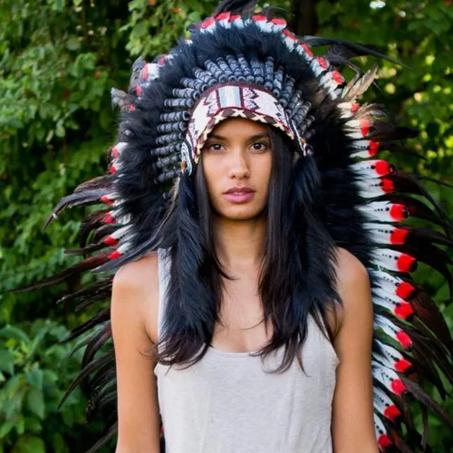 Vista 14 de Novum Crafts Tocado de plumas Inspirado en indios nativos americanos Elige