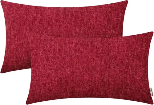 Vista 73 de BRAWARM Fundas de almohada 40x40 cm - Paquete de 2 fundas de almohada de chenilla negra, fundas de almohada de chenilla suave teñida sólida