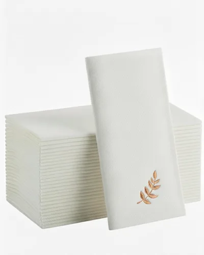 Vista 22 de Servilletas de papel azul bebé, tela desechable de lino como servilletas de cena, toallas de mano, suaves, absorbentes, servilletas de mano de papel