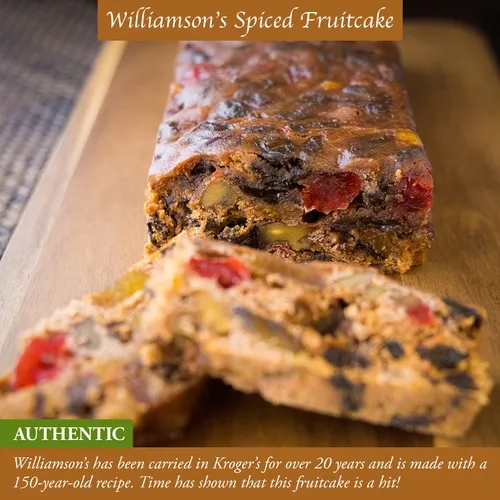 Vista 3 de Williamson's - Pastel de frutas con especias, pastel de frutas, recién hecho, aperitivo gourmet, regalo de comida con frutas finas y nueces
