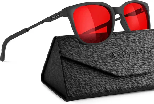 Vista 11 de ANYLUV Blue Light Glasses for Men, Lightweight Computer Gaming Glasses, Stylish Anti Eyestrain Blue Light Blocking Men