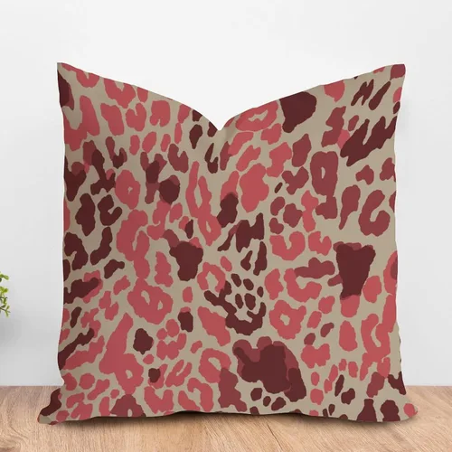 Vista 24 de ArogGeld Funda de almohada para sofá, guepardo y leopardo, estampado de leopardo, funda de cojín decorativa de granja para sala de estar