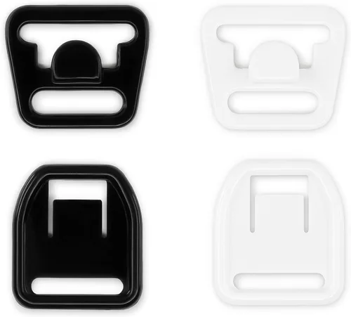 Vista 4 de Dritz 56698-12-66 Clips de sujetador, 12 pulgada, negro, blanco, 4
