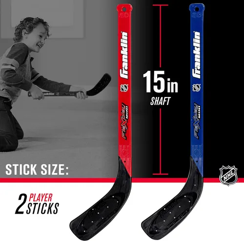 Vista 3 de Franklin Sports NHL Flex Play Hockey Sticks and Ball Set - 2 Players