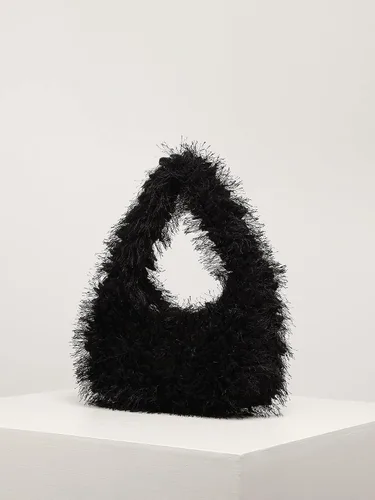 Vista 2 de Verdusa Bolso de mano peludo de piel sintética para mujer