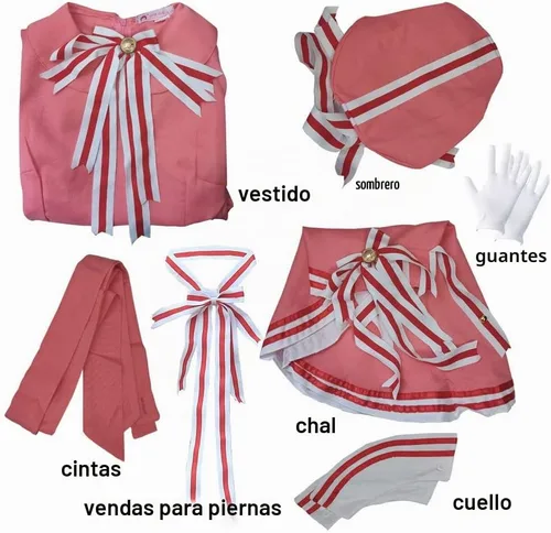 Vista 5 de Han shan Disfraz de cosplay, vestido de cosplay, vestido rosa, traje de batalla con sombrero para Halloween