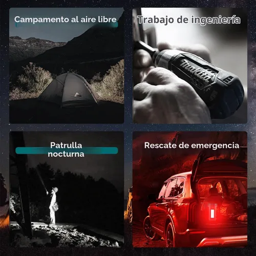 Vista 7 de SUNREI 2000LM - Linterna de caja recargable, linterna de emergencia