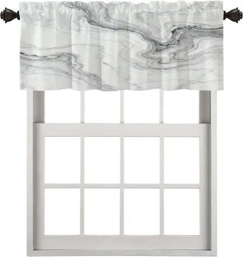 Vista 54 de Cortinas opacas de poliéster multicapa marrón con diseño de bosque natural, 2 unidades, 26 x 24 pulgadas