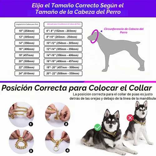 Vista 5 de txprodogchains Collar de Cadena de Oro para Perro de 18K, Cadena de Eslabones Cubanos de 10MM, Cadena de Metal de Acero Inoxidable, Collar de Oro 18k
