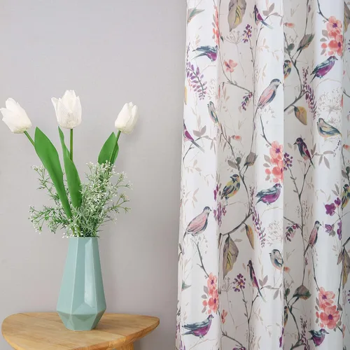 Vista 19 de Leeva Cortinas de bloqueo de luz de 45 pulgadas de largo para dormitorio, paneles de cortina de lino sintético para ventana, tratamiento decorativo
