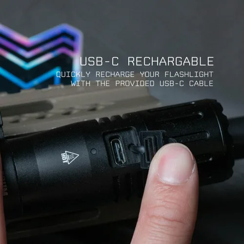 Vista 5 de Monstrum ArcSaber - Luz de arma de 1200 lúmenes con interruptor de presión remoto Compatible con M-LOK