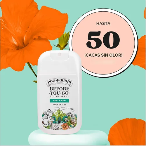 Vista 7 de Poo-Pourri Before-You-Go - Aerosol para inodoro de bolsillo, artículos esenciales de viaje, Beach Bum, 1 onza líquida, hasta 50 usos, desodorante