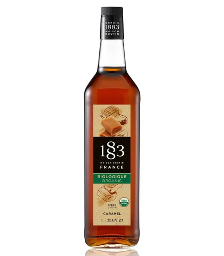 Vista 119 de 1883 Jarabe de Amaretto para bebidas, fabricado en Francia, botella de plástico de 1 litro
