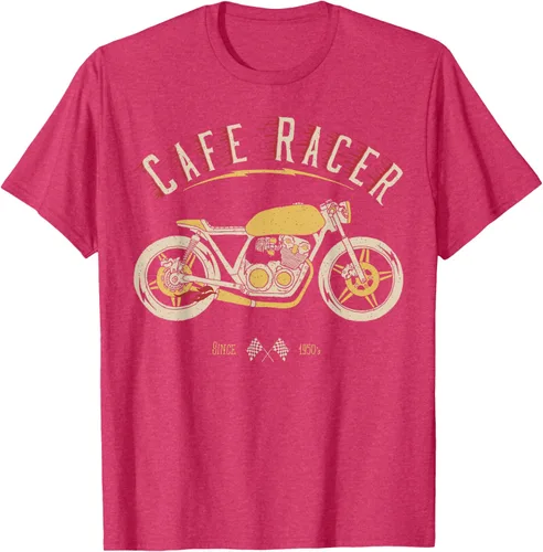 Vista 28 de Camiseta Cafe Racer - Old School - Camiseta de motocicleta vintage Negro