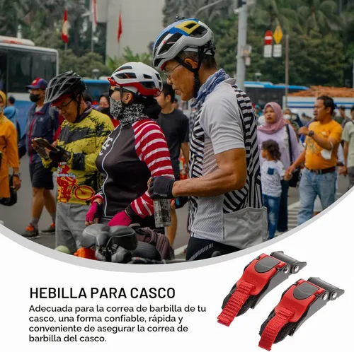 Vista 2 de iplusmile Hebilla de liberación rápida para casco de motocicleta, hebilla de repuesto para piezas de casco, kit de hebilla de liberación rápida