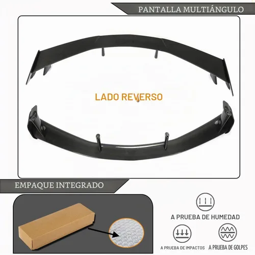 Vista 7 de Alerón trasero de fibra de carbono real para Chevrolet Corvette C8 2020-2025 2-Puertas Alerón trasero de ala alta de fábrica Outlet