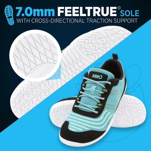 Vista 5 de Xero Shoes Zapatos de entrenamiento cruzado 360 para mujer, cero caídas con varillas de agarre de cuerda