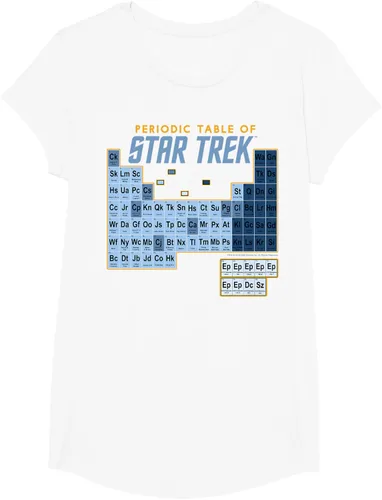Vista 15 de Star Trek Camiseta de mesa periódica de la serie original, Negro, S