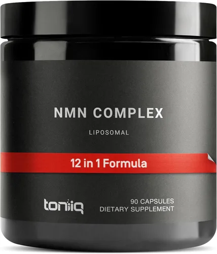 Vista 10 de Toniiq Suplemento NMNH – Complejo de 1,000 mg de potencia ultra alta con Uthpeak™ NMNH clínicamente estudiado, resveratrol, quercetina y TMG