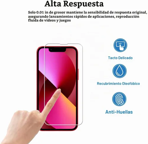 Vista 6 de Marco de alineación fácil diseñado para iPhone 13 mini Protector de pantalla de vidrio templado 2 paquetes Película protectora de lente de cámara 2