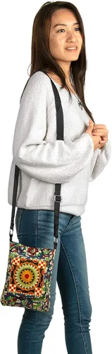 Vista 3 de Bolso de mensajero pequeño bolso de viaje Satchel Monedero diario Crossbody Hobo Hombro Casual Floral acolchado
