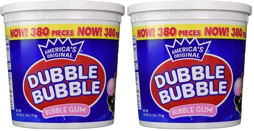 Vista 4 de Dubble Bubble Tina, sabor original, 380 unidades, 60.3 onzas (3.7 libras)