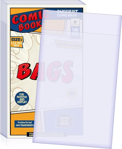 Vista 8 de Leffis Paquete de 100 tableros de cómics, tableros de cómics de tamaño actual