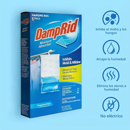 Vista 7 de Absorbente de humedad para colgar sin fragancia de 14 oz, paquete de 6