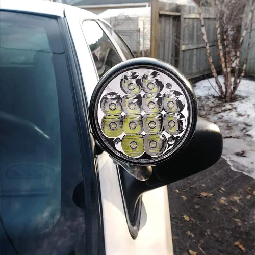 Vista 5 de Ourbest H5001 - Luces LED Par46 para foco, 5.75 pulgadas, 5-3/4 pulgadas, luz redonda para camión, todoterreno, lámpara de trabajo LED, haz sellado
