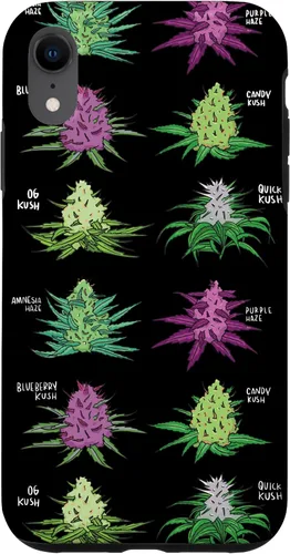 Vista 25 de Weed Pattern Kind of Weed Pot Stoner Marihuana Cannabis Leaf Case para iPhone 17