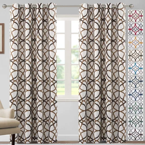 Vista 32 de H.VERSAILTEX Cortinas opacas de 63 pulgadas de largo, juego de 2 paneles de cortinas térmicas y cortinas para tratamiento de ventana, reducción
