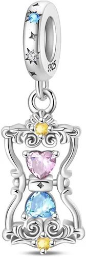 Vista 20 de Dijes de plata de ley 925 para pulseras, collares, colgante con circonitas cúbicas 5A dije charm para mujeres joyería DIY