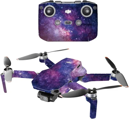 Vista 8 de MightySkins - Compatible con DJI Mini 2 Dron portátil - Andromeda Funda protectora de vinilo duradera y única Fácil de aplicar, quitar y cambiar