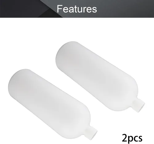 Vista 4 de Othmro 2 botellas cilíndricas de reactivo químico de laboratorio de plástico de 67.6 fl oz/67.64 onzas, botella de reactivo de laboratorio de boca