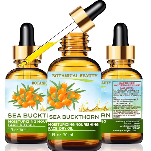 Vista 2 de Botanical Beauty Aceite seco hidratante facial nutritivo 100% natural. Salvado de arroz, rosa mosqueta, argán orgánico, aceite de fruta de espino
